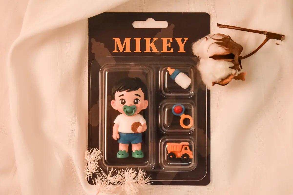 寶寶公仔MIKEY泡殼包裝呈現