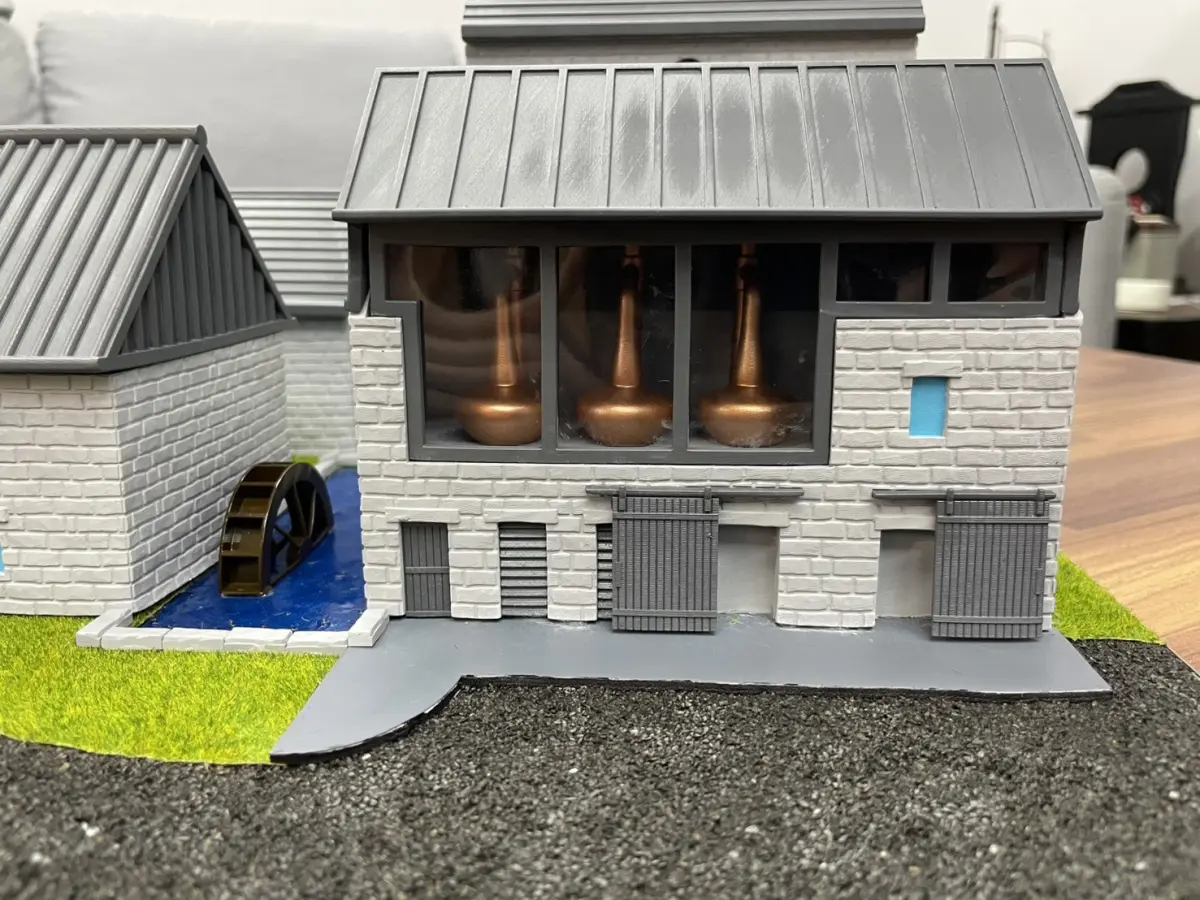 酒莊建築模型 Ahascragh Distillery 3D 列印成品展示