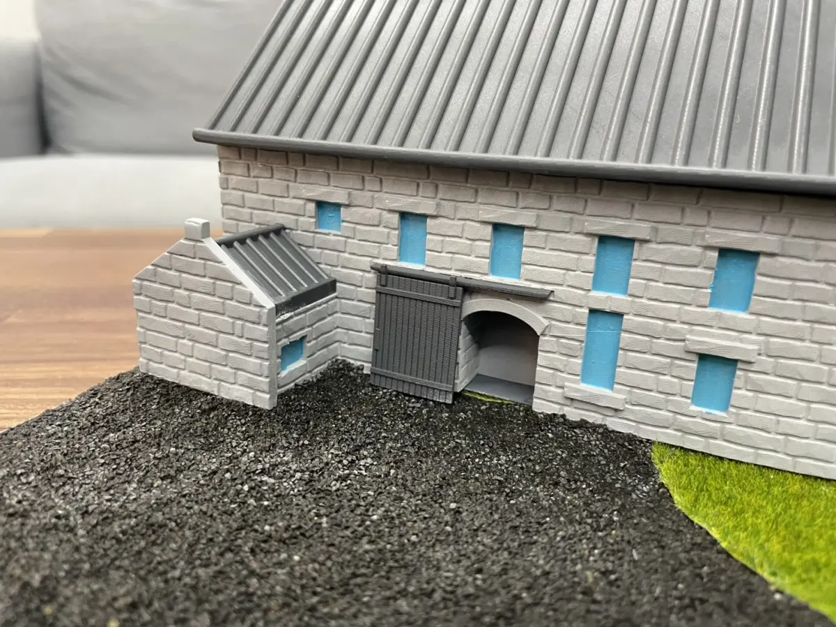 酒莊建築模型立面細節