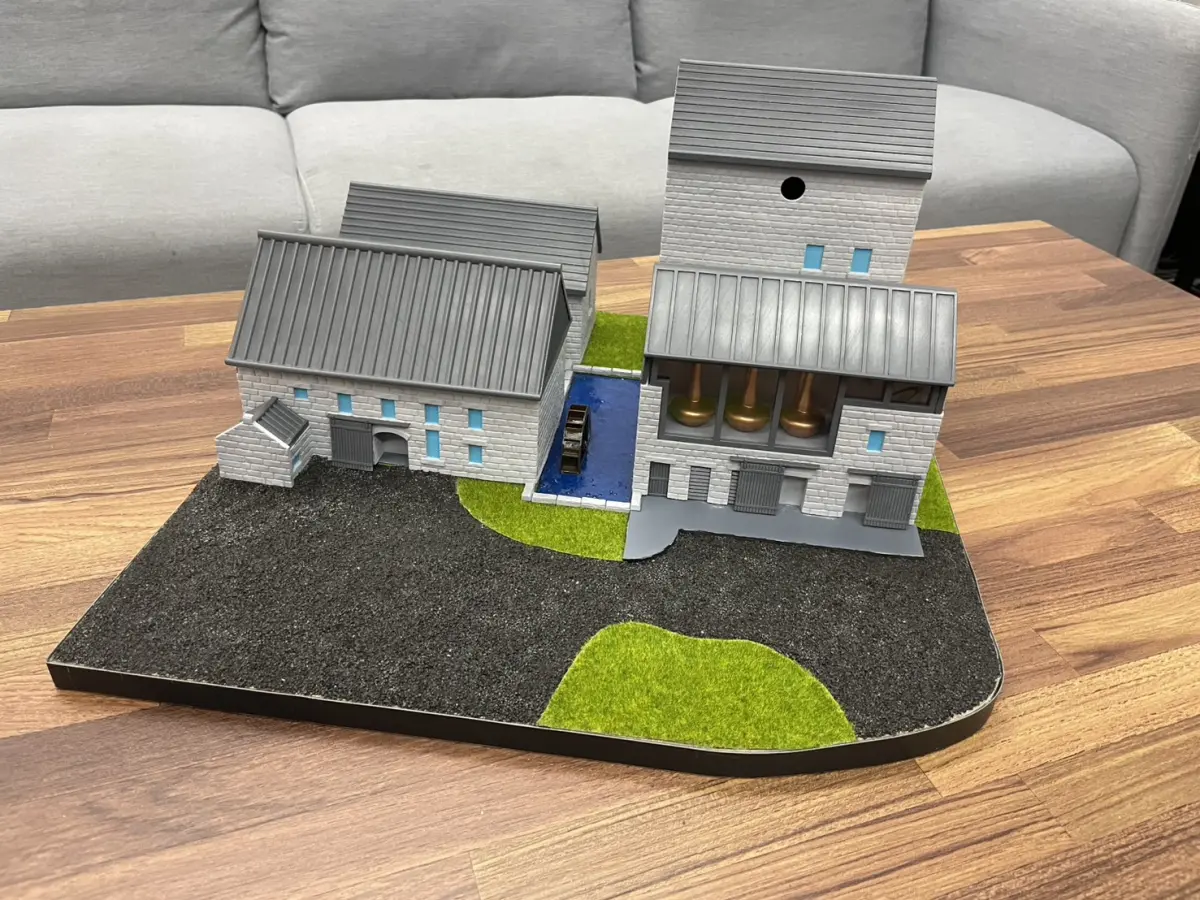 酒莊建築模型另一角度完整展示