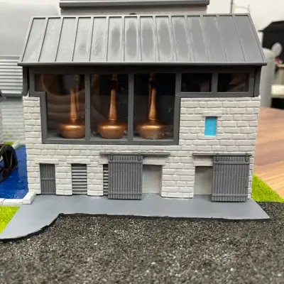 酒莊建築模型