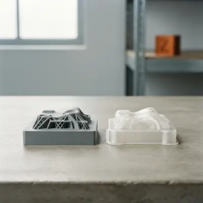 真空成形少量製作的薄殼外罩成品與3D列印驗證模具